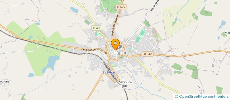 localisation de l'entreprise SARL AU COCHON GOURMAND à LE DORAT