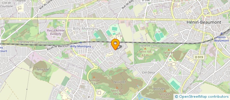 localisation de l'entreprise SARL AU COIN CHAUD à BILLY MONTIGNY