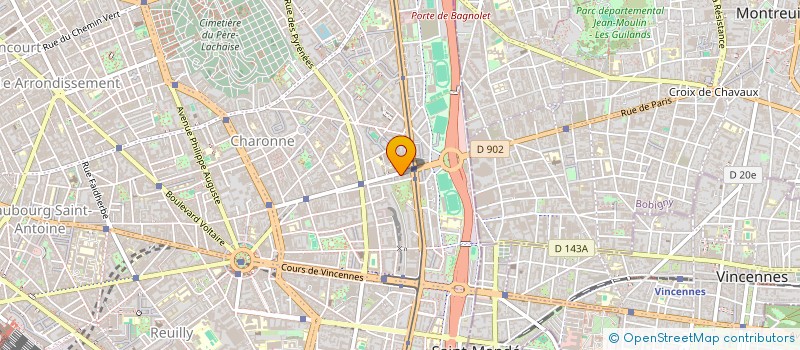 localisation de l'entreprise SARL AU CROISSANT D'OR  PARIS