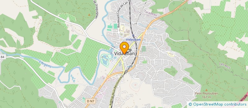localisation de l'entreprise SARL AU FOURNIL VIDAUBANNAIS  VIDAUBAN