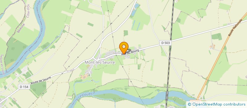 localisation de l'entreprise SARL AU GOUJON FRETILLANT  NAVILLY