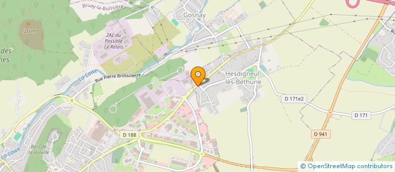 localisation de l'entreprise SARL AU JARDIN D'AMANDINE  HESDIGNEUL-LES-BETHUNE