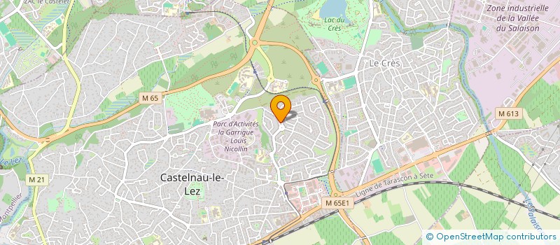 localisation de l'entreprise SARL AU JONGLEUR DES SENS  CASTELNAU-LE-LEZ