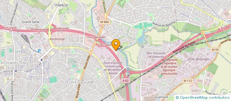 localisation de l'entreprise SARL AU PALAIS D'ORIENT à TOULOUSE