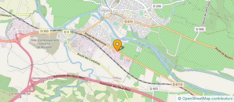 localisation de l'entreprise SARL AU PARADIS DU PNEU  TREBES