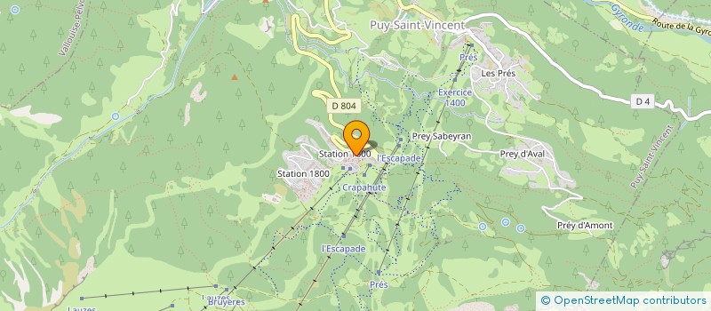 localisation de l'entreprise SARL AU PERE FONDUE à PUY-SAINT-VINCENT