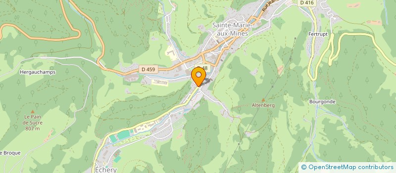 localisation de l'entreprise SARL AU PETIT CREUX  SAINTE-MARIE-AUX-MINES