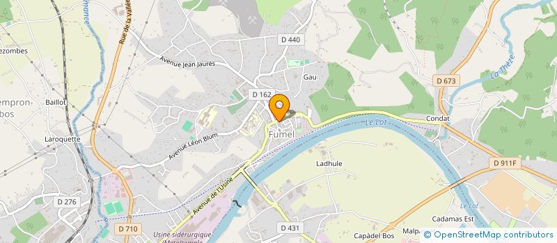 localisation de l'entreprise SARL AU POTAGER  FUMEL