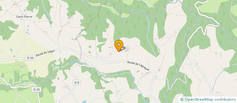 localisation de l'entreprise SARL AU SOLEIL DE CROUZET  LAPARROUQUIAL