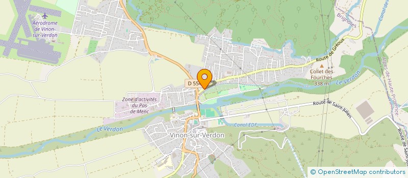 localisation de l'entreprise SARL AU TOILETTAGE 83  VINON-SUR-VERDON