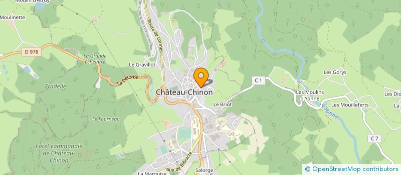 localisation de l'entreprise SARL AU VIEUX MORVAN à CHATEAU-CHINON (VILLE)