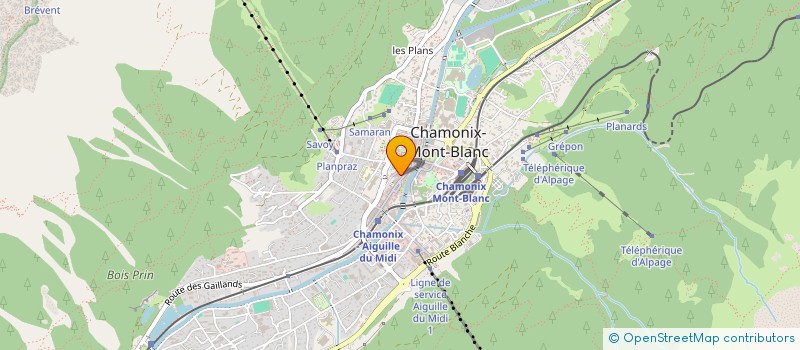 localisation de l'entreprise SARL AU VILLAGE DE CHAMONIX à CHAMONIX-MONT-BLANC