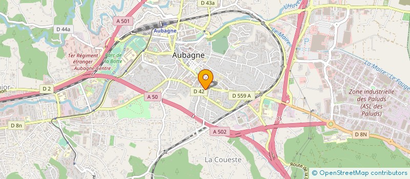 localisation de l'entreprise SARL AUBAGNE GARLABAN BARBOTINE à AUBAGNE