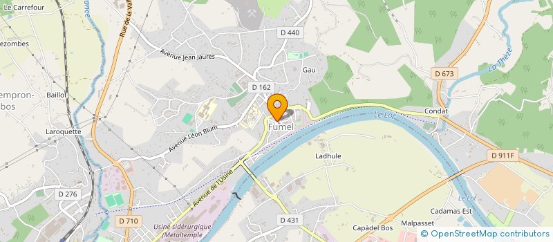 localisation de l'entreprise SARL AUBALT à FUMEL