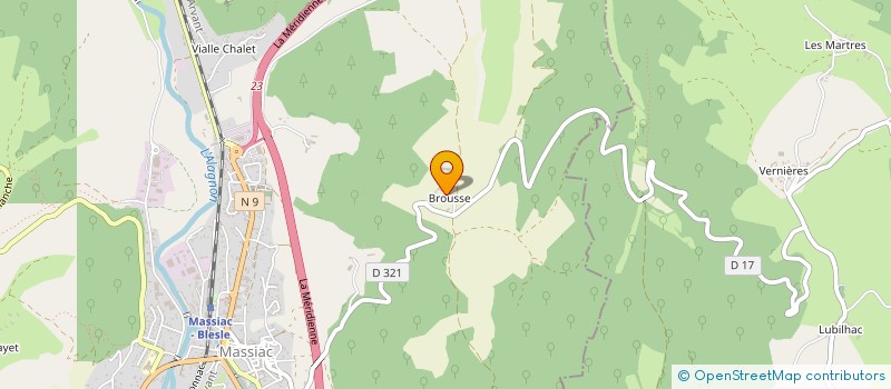 localisation de l'entreprise SARL AUBERGE BERTHOU à MASSIAC