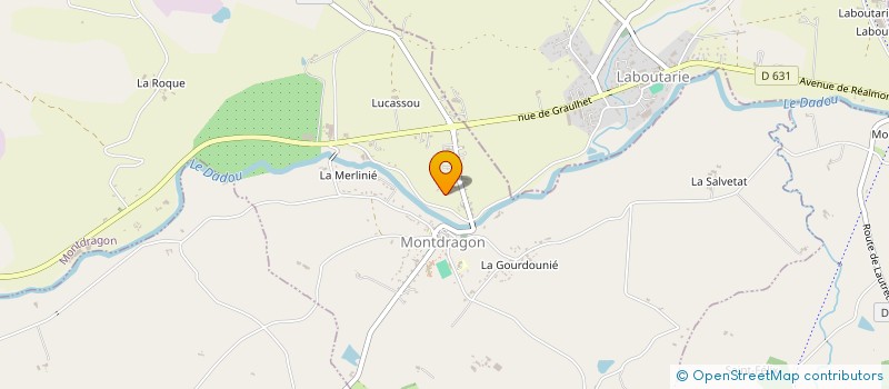 localisation de l'entreprise SARL AUBERGE DE LA FERME  MONTDRAGON