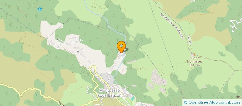localisation de l'entreprise SARL AUBERGE DE LA FONTAINE  MONTPEZAT-SOUS-BAUZON