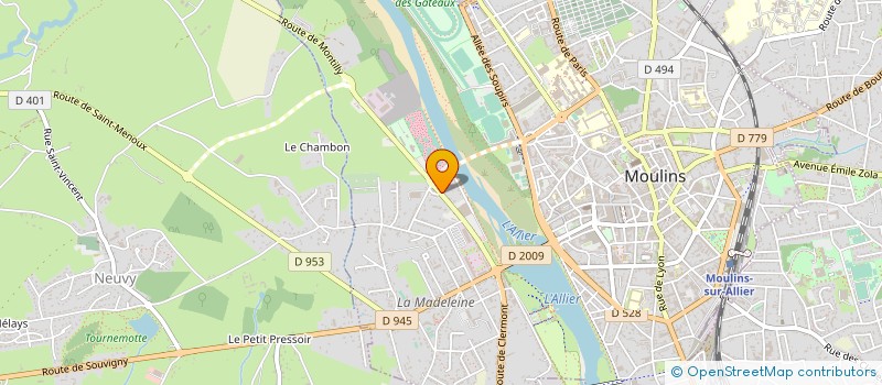 localisation de l'entreprise SARL AUBERGE DE NEUVY  MOULINS