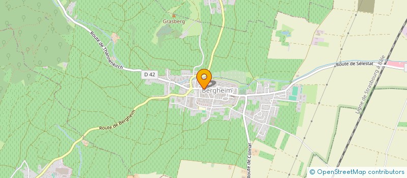 localisation de l'entreprise SARL AUBERGE DES LAVANDIERES  BERGHEIM