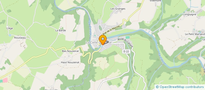 localisation de l'entreprise SARL AUBERGE DES PECHEURS à LA CELLE-DUNOISE