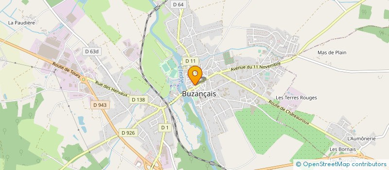localisation de l'entreprise SARL AUBERGE DES TROIS TILLEULS à BUZANCAIS
