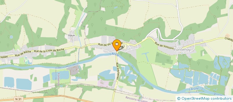 localisation de l'entreprise SARL AUBERGE DU BORD DE L EAU  FONTENOY