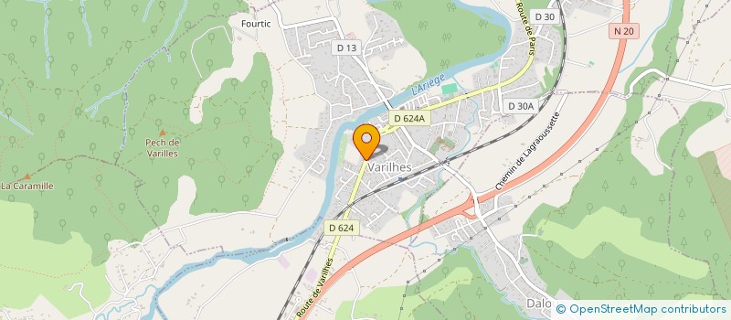 localisation de l'entreprise SARL AUBERGE DU COMTE DE FOIX à VARILHES