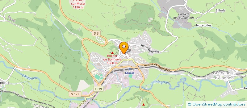 localisation de l'entreprise SARL AUBERGE DU HAMEAU à MURAT