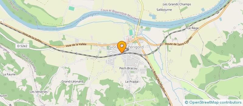 localisation de l'entreprise SARL AUBERGE DU TREFLE A QUATRE FEUILLES à SIORAC-EN-PERIGORD