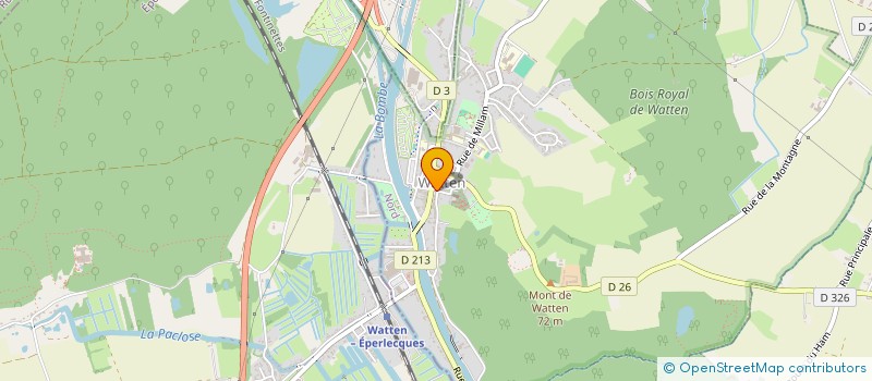 localisation de l'entreprise SARL AUBERGE FLAMANDE  WATTEN