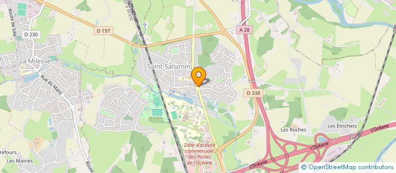 localisation de l'entreprise SARL AUBERGE FLEURIE  SAINT-SATURNIN