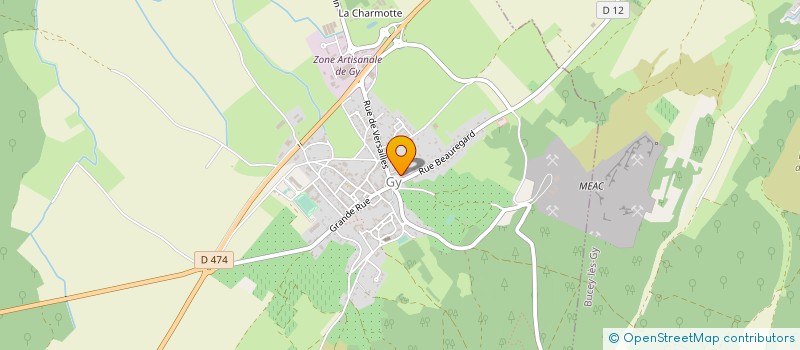 localisation de l'entreprise SARL AUBERGE LA CHEMINEE  GY