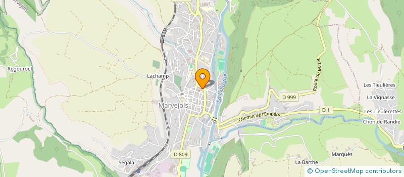 localisation de l'entreprise SARL AUBERGE LE P'TIT ROBINSON à MARVEJOLS