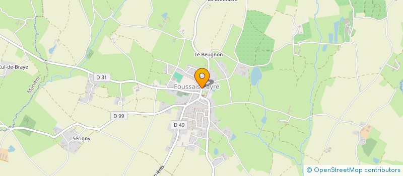 localisation de l'entreprise SARL AUBERGE SAINTE CATHERINE  FOUSSAIS-PAYRE