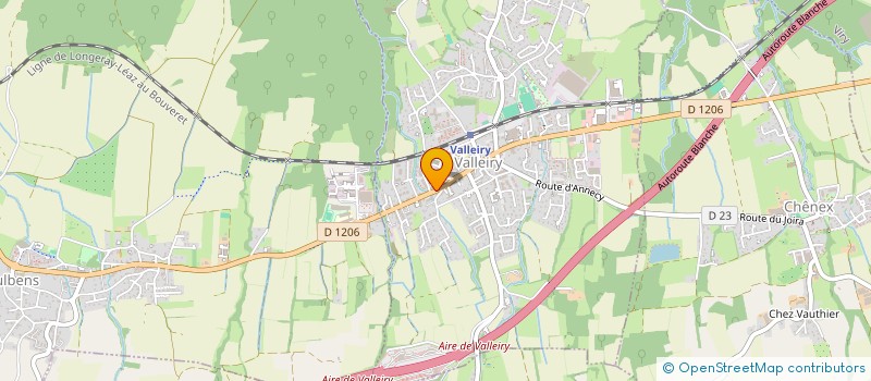 localisation de l'entreprise SARL AUBERGINE  VALLEIRY