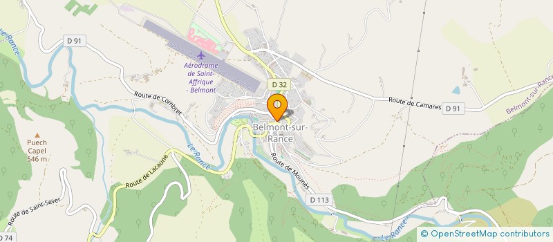 localisation de l'entreprise SARL AUBERT - CADENET  BELMONT-SUR-RANCE