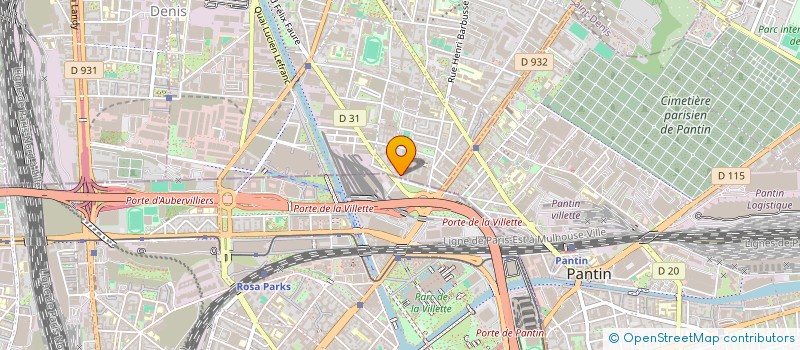 localisation de l'entreprise SARL AUBERVIL à AUBERVILLIERS