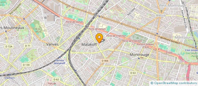 localisation de l'entreprise SARL AUBRAC  MALAKOFF