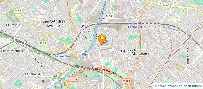 localisation de l'entreprise SARL AUBRUN PRIMARD à LA MADELEINE