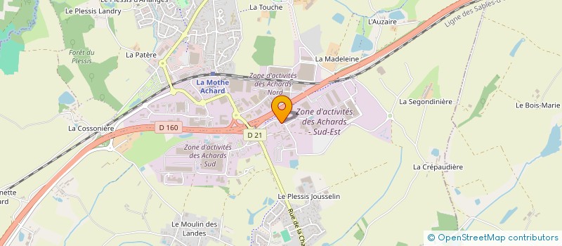 localisation de l'entreprise SARL AUCHER à LES ACHARDS
