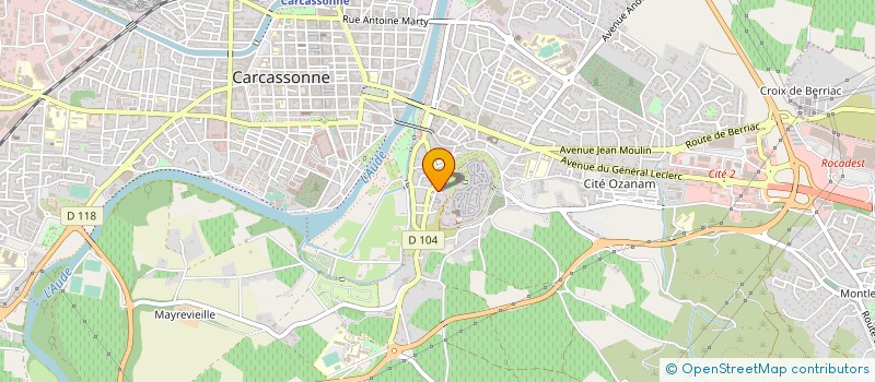 localisation de l'entreprise SARL AUDELEC à CARCASSONNE