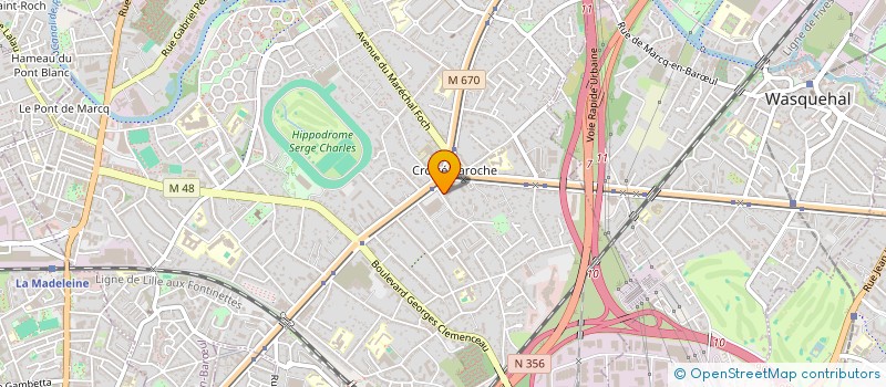 localisation de l'entreprise SARL AUDINORD à MARCQ-EN-BARŒUL