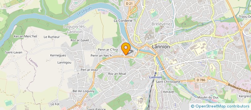 localisation de l'entreprise SARL AUDIO CONCEPT à LANNION