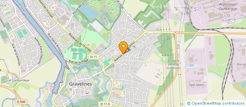 localisation de l'entreprise SARL AUDIO LIGHT SONORISATION à GRAVELINES
