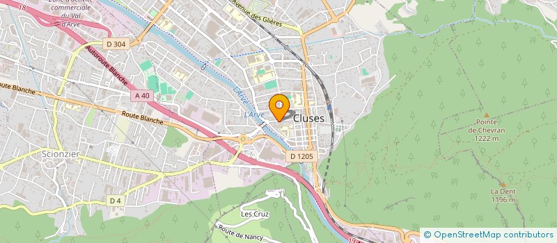 localisation de l'entreprise SARL AUDIO SAT CONCEPT  CLUSES