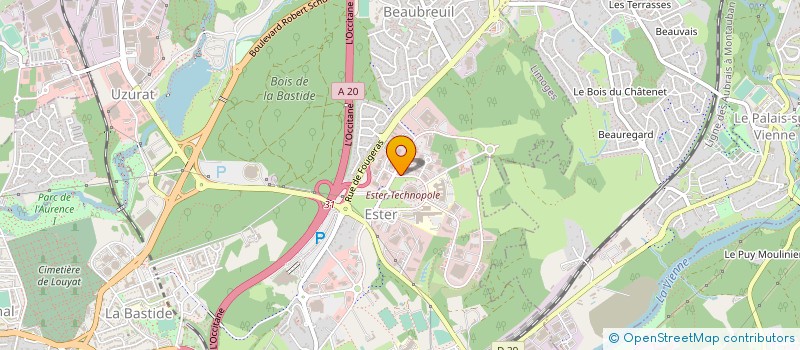 localisation de l'entreprise SARL AUDITEURS ASSOCIES à LIMOGES