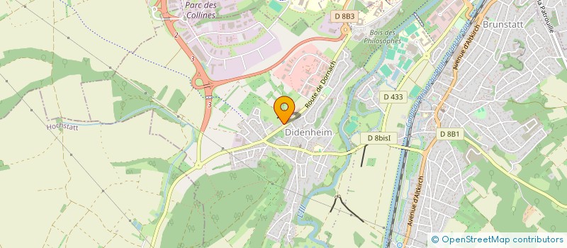 localisation de l'entreprise SARL AUDITION GUTLEBEN à BRUNSTATT-DIDENHEIM
