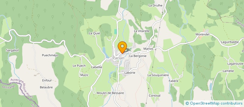localisation de l'entreprise SARL AUDREY à PARLAN