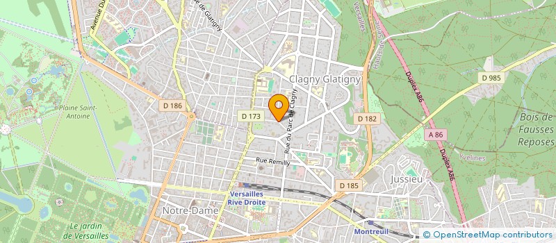 localisation de l'entreprise SARL AUGERE à VERSAILLES