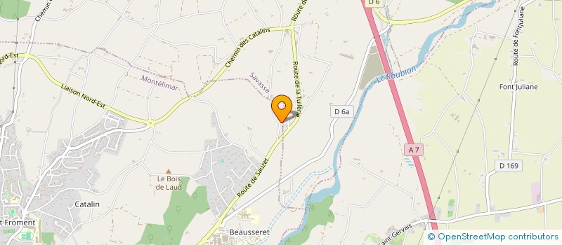 localisation de l'entreprise SARL AUJOULAT  SAVASSE